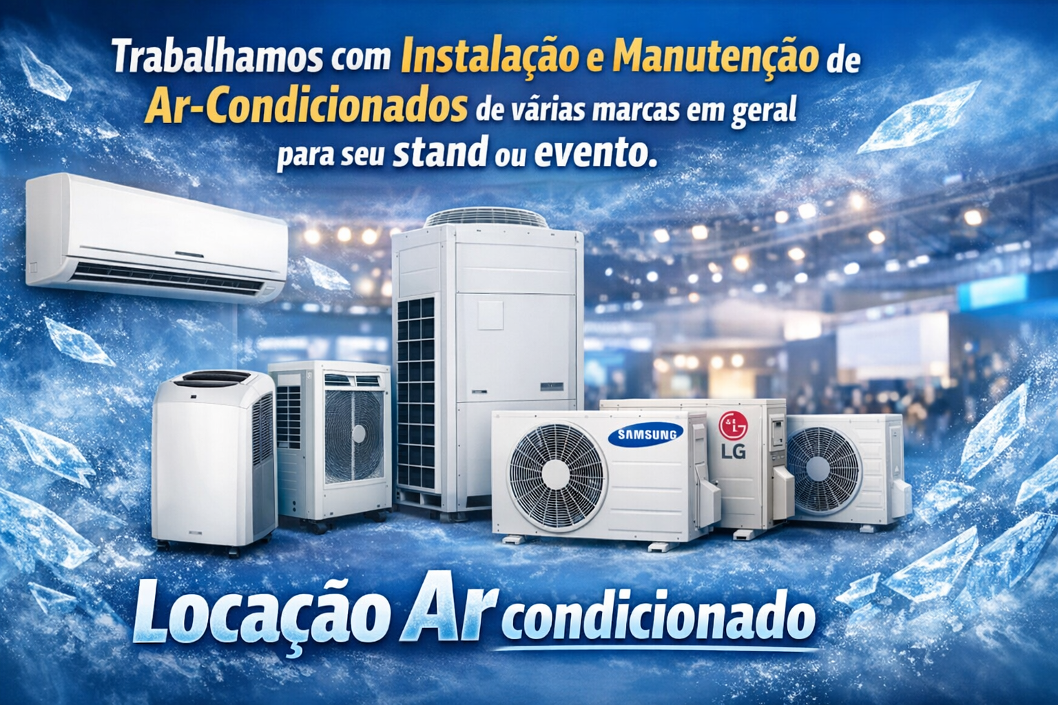 Aluguel de Ar-Condicionado para Palestras e Congressos